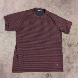 TASC Performance Shirt Mens Medium Blue Short Sleeve Stretch Bamboo Crewneck